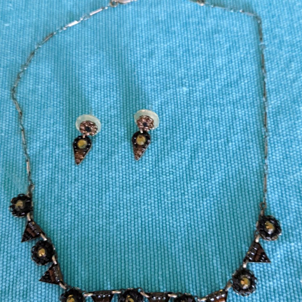 Ayala Bar Earring and Necklace Set
